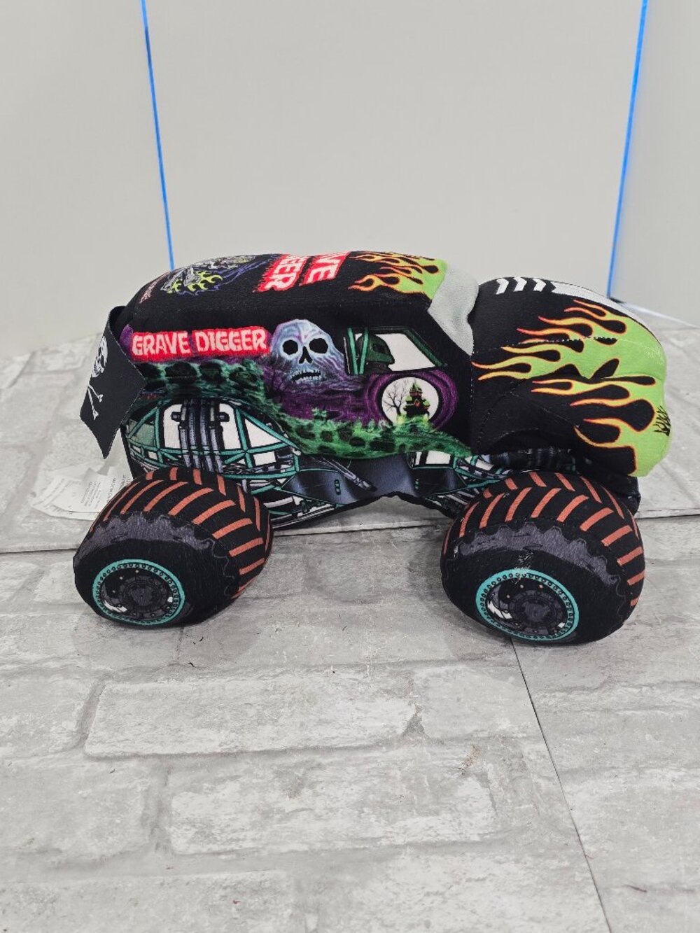 Monster Jam Grave Digger Truck Kids Plush Pillow Buddy 13"